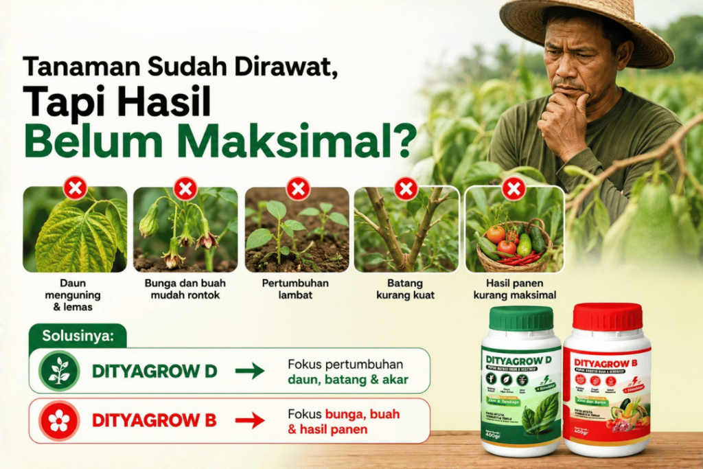 pupuk booster buah dityagrow B pupuk fase vegetatif dityagrow D